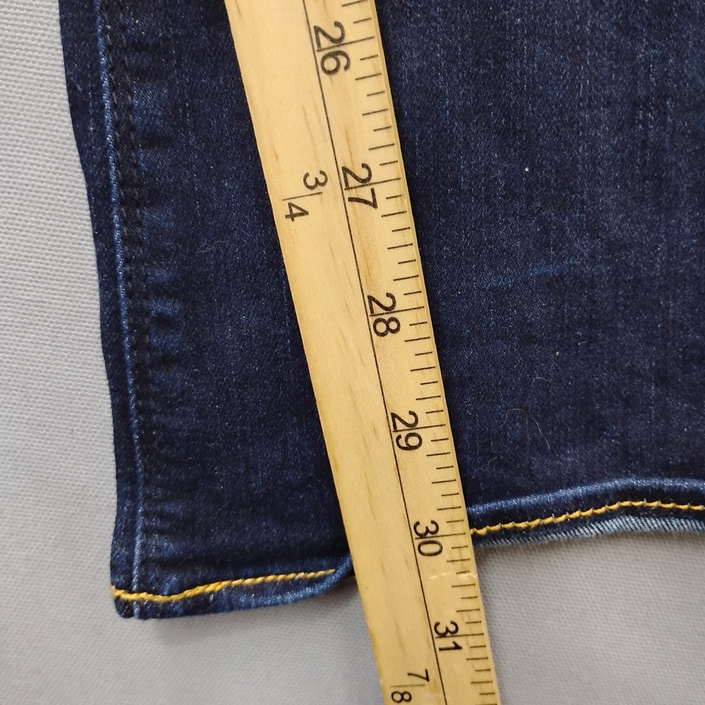 American Eagle Super Stretch Artist Jeans Dark Wash Flare Leg Womens 10 - Picture 5 of 8